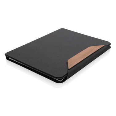 Logo trade advertising product photo of: Teri AWARE™ RPET and walnut A4 portfolio
